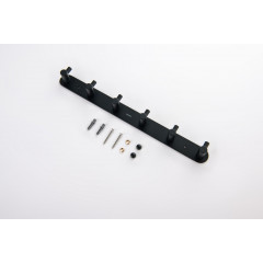 AQ4124MB ЕВРОПА планка с 6 крючками, матовый черный