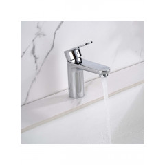 AQ1812CR НИКА смеситель для раковины 90 без донного клапана с гигиеническим ручным душем