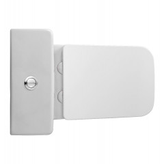 AQ1263NT-00 ЛИБРА New Унитаз напольный безободковый TORNADO с бачком 635*385*820мм, горизонтальный выпуск, тонкое сиденье soft-close, крепеж