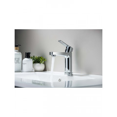 AQ1712CR ЛУГАНО смеситель для раковины 106 с гигиеническим ручным душем