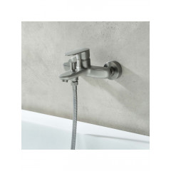 AQ1840BGM НИКА смеситель для ванны, оружейная сталь