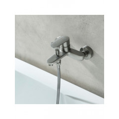 AQ1840BGM НИКА смеситель для ванны, оружейная сталь