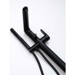 AQ1845MB НИКА смеситель для ванны напольный, матовый черный