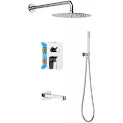 AQ1273CR ОБЕРОН Set 4 в 1 душевой комплект 3 режима