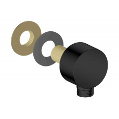 AQ2454MB шланговое подсоединение, матовый черный