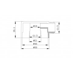 AQ2454MB шланговое подсоединение, матовый черный