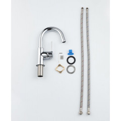 AQ1307CR ЕВРОПА смеситель для раковины, без донного клапана