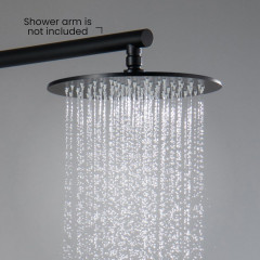 AQ2077MB круглый верхний душ 250*7 мм, матовый черный