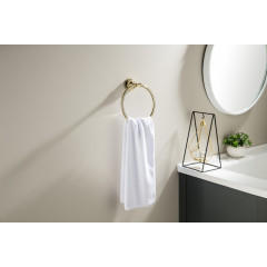 AQ4512PG КЛАССИК полотенцедержатель кольцо, полир. золото