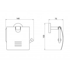 AQ4609CR БЕТТА бумагодержатель с крышкой