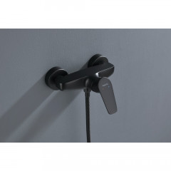 AQ1160MB БЕТТА смеситель для душа, матовый черный