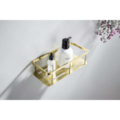 AQ4936BG полка для душа, шлиф. золото