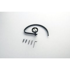 AQ4621MB БЕТТА полотенцедержатель овальный, матовый черный