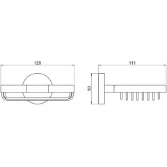 AQ4633CR БЕТТА мыльница решетка