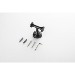 AQ4502MB КЛАССИК крючок двойной, матовый черный