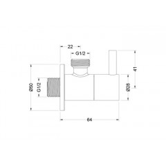 AQ2452CR угловой переходник