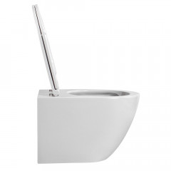 AQ1900T-00 ЕВРОПА Унитаз-компакт подвесной безободковый 480*360*340мм, смыв TORNADO, тонкое сиденье с механизмом плавного закрывания, крепеж