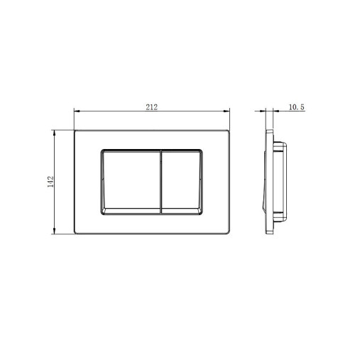 SET AQUATEK ЛИБРА T-TDI004 рама Standard INS-0000018+унитаз AQ1505T-00 с тонким сиденьем soft-close+крепление KKI-0000002 +кнопка TDI-0000004