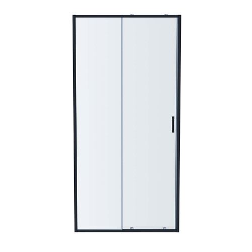 AQ ARI RA 10020GM Душевая дверь двухэлементная, раздвижная1000x2000 профиль оружейная сталь, стекло прозрачное