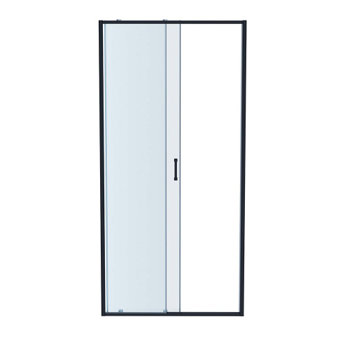 AQ ARI RA 10020GM Душевая дверь двухэлементная, раздвижная1000x2000 профиль оружейная сталь, стекло прозрачное