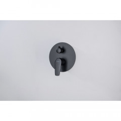 AQ1146MB БЕТТА смеситель для ванны 2 режима (внешняя и скрытая часть), матовый черный