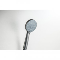 AQ2009BGM БЕТТА ручной душ 100 3 jet, оружейная сталь (шлиф. черный хром)