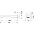 AQ1241MB ОБЕРОН излив для ванны 183 мм, матовый черный