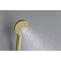AQ2006BG ОБЕРОН ручной душ Select 120 3 jet, шлиф. золото