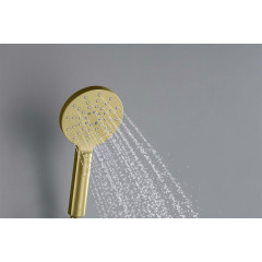 AQ2006BG ОБЕРОН ручной душ Select 120 3 jet, шлиф. золото