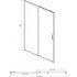 AQ ARI RA 10020CH Душевая дверь двухэлементная, раздвижная1000x2000 профиль хром, стекло прозрачное (AQ NAA 6121-100)