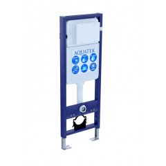 INS-0000017 Aquatek Инсталляция для подвесного унитаза узкая Aquatek Standart 37, 1130*370*150 мм, +звукоизоляционная прокладка
