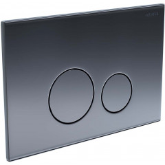 KDI-0000039 (023C) Панель смыва нержавеющая сталь, цвет оружейная сталь (клавиши круглые)