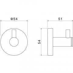 AQ4101BGM ЕВРОПА крючок, оружейная сталь (шлиф. черный хром)