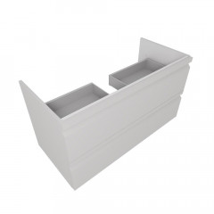 AQ77100-LG Комплект мебели: Тумба 100см ВЕГА с раковиной AQ4100-00, 2 ящика, цвет серый туман