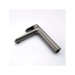 AQ1804BGM НИКА смеситель для раковины высокий 190 без донного клапана, оружейная сталь