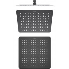 AQ2074MB квадратный верхний душ 300*300*2 мм, матовый черный