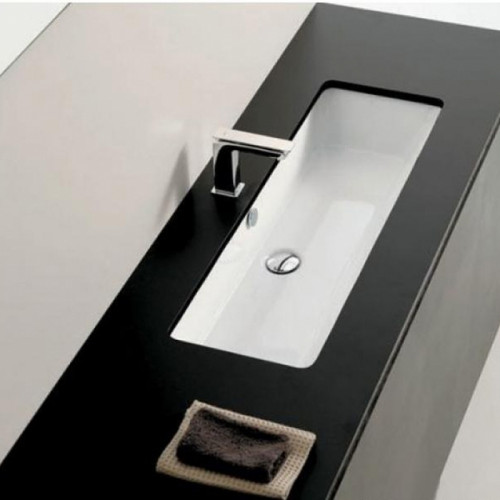 Artceram WASHBASINS GEA Раковина встраиваемая снизу 90х33 см, без отв под смеситель, без крепежа ACA001, цвет белый.