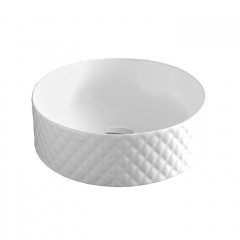 Artceram ROMBO Раковина накладная 44 см, без отв под смеситель, без слив перелива, цвет белый глянец