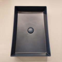 Artceram SCALINO Раковина накладная 38х55 см, без отв под смеситель, без слив перелива, цвет notte (не производится)