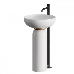 Artceram JOLIE Кольцо для колонны, пристенный монтаж, цвет золото (Со склада продаем с раковиной и колонной!)