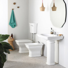 Artceram CIVITAS Биде напольное 36х54 см, с 1 отв под смес, цвет белый (крепится на силикон)