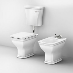 Artceram CIVITAS Биде напольное 36х54 см, с 1 отв под смес, цвет белый (крепится на силикон)