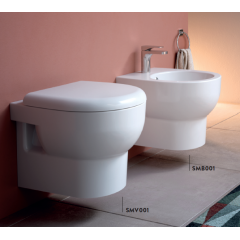 ARTCERAM SMARTY Биде подвесное 35х50 см, с 1 отв под смеситель, цвет белый