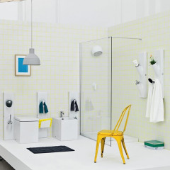 Artceram SOTTO UP Керамическая система с держателем туалетной бумаги, 20х95 см, цвет белый. (акция на товар из наличия)