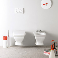 Artceram CIVITAS Биде подвесное 36х54 см, с крепеж. с 1 отв под смес, цвет белый