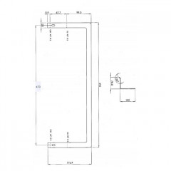 Artceram Blend полотенцедержатель для раковины 55см, цвет хром (Не производится!))