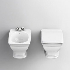 Artceram CIVITAS Биде подвесное 36х54 см, с крепеж. с 1 отв под смес, цвет белый