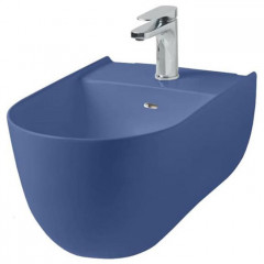 Artceram THE ONE Биде подвесное 52х35, с креплениями, с 1 отв под смеситель. цвет blu zaffiro