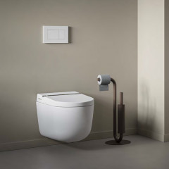 Artceram HYPE Унитаз-биде подвесной 38X59см, безободковый, с soft-close, с пультом управления, цвет белый матовый с покрытием saniglaze