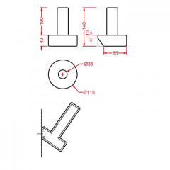 Artceram Postit Держатель туалетной бумаги с надписью по англ. керамический настенный 10,5 x 17 см, цвет белый